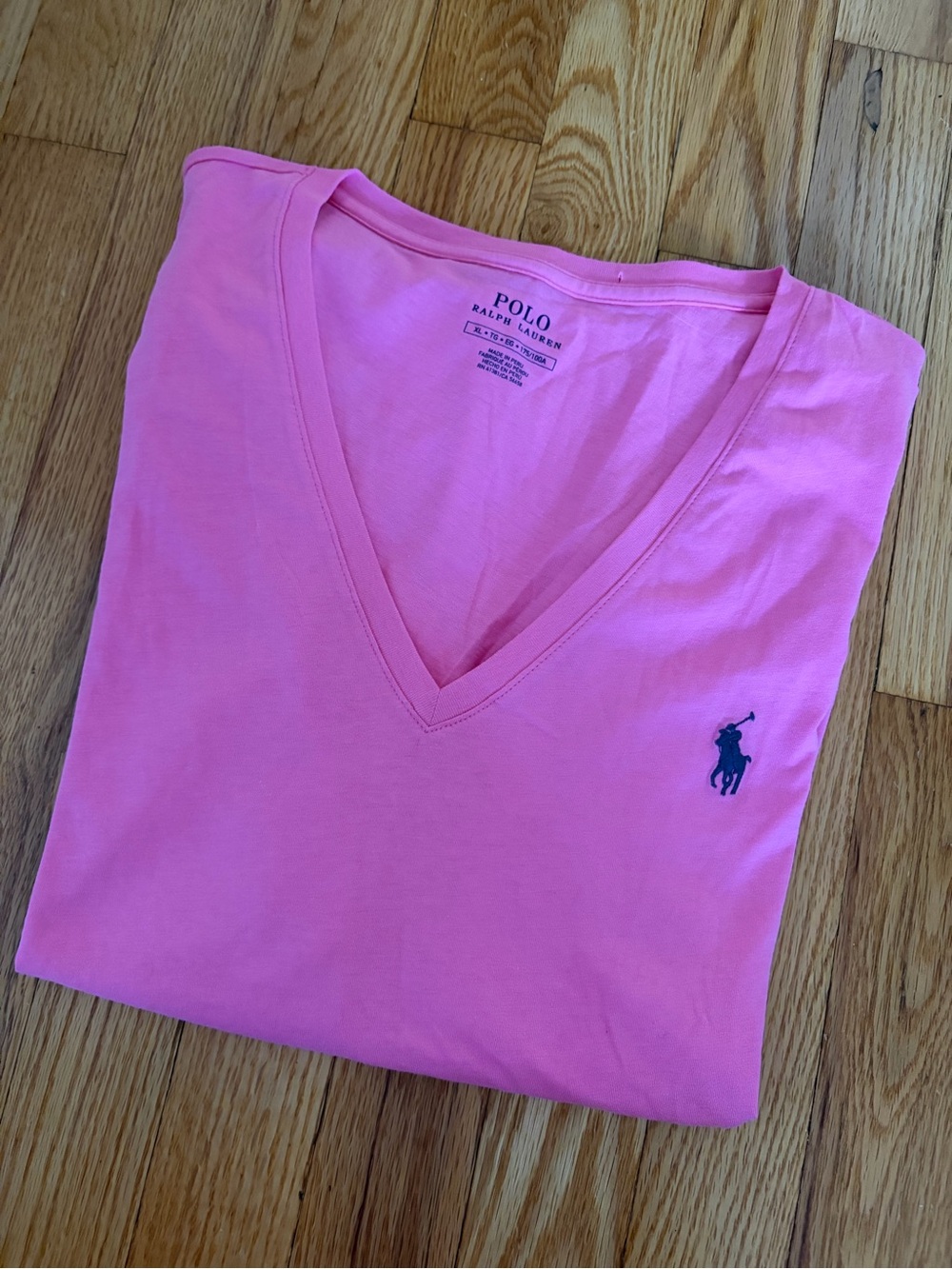 POLO RALPH LAUREN COTTON V NECK TEE SIZE XL
